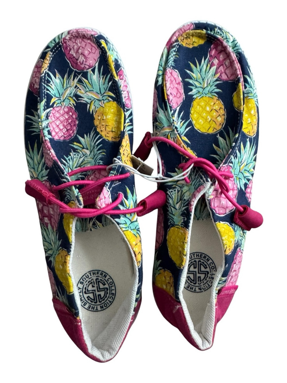 Simply Southern Slip On Shoes Pineapple Print Size 7